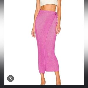 COPY - Free people borderline wrap midi skirt